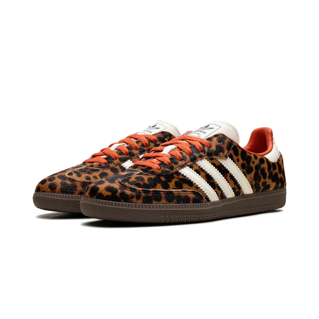 Adidas Samba "Leopard / Cream Orange"